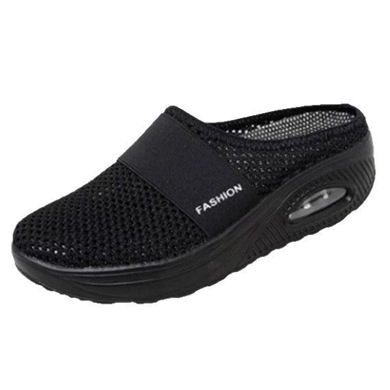 Damen Atmungsaktive Clogs mit elastischem Einsatz und komfortabler Sohle EB