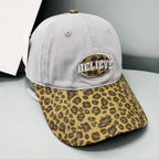 Lässige Damen-Baseballkappe mit Leopardenmuster