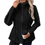 Damen knielange Funktionsjacke mit verstellbarem Bund EB