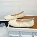 Damen Ballerinas aus feinem Leder mit elastischem Riemen EB
