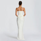 Damen Elegantes Maxi-Kleid mit raffinierten Drapierungen EB