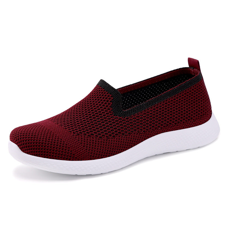 Damen Atmungsaktive Slip-On Freizeitschuhe mit flexiblem Design EB