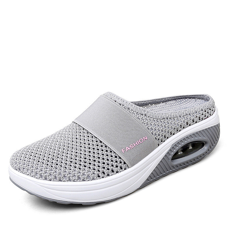 Damen bequeme Clogs mit atmungsaktiver Mesh-Oberfläche und dämpfender Sohle EB