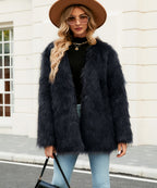 Damen Kunstpelz Jacke EB