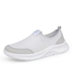 Damen Bequeme Slip-On Freizeitschuhe mit atmungsaktiver Netzstruktur EB