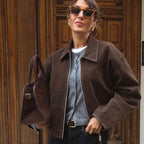 Damen Elegante und bequeme Wildlederjacke EB