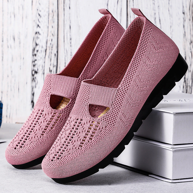 Damen Atmungsaktive und bequeme Freizeitschuhe mit elastischem Einsatz EB