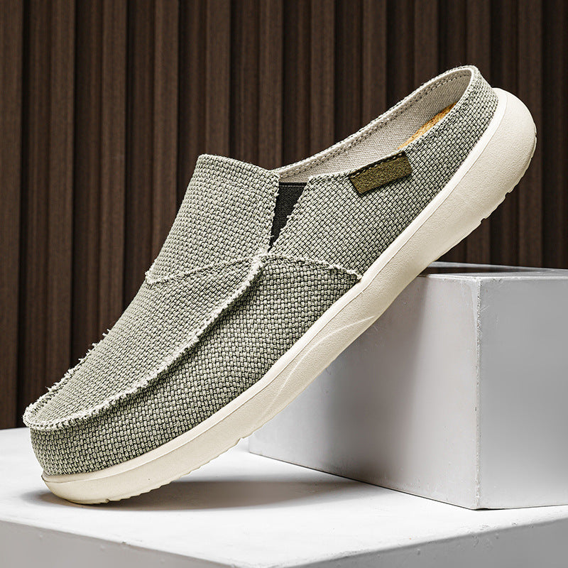 Damen Bequeme Slip-On Freizeitschuhe aus atmungsaktivem Material EB