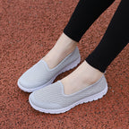 Damen Bequeme Slip-On Laufschuhe mit atmungsaktivem Obermaterial EB