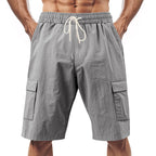 Technische Cargo-Shorts für Herren mit elastischem Kordelzugbund