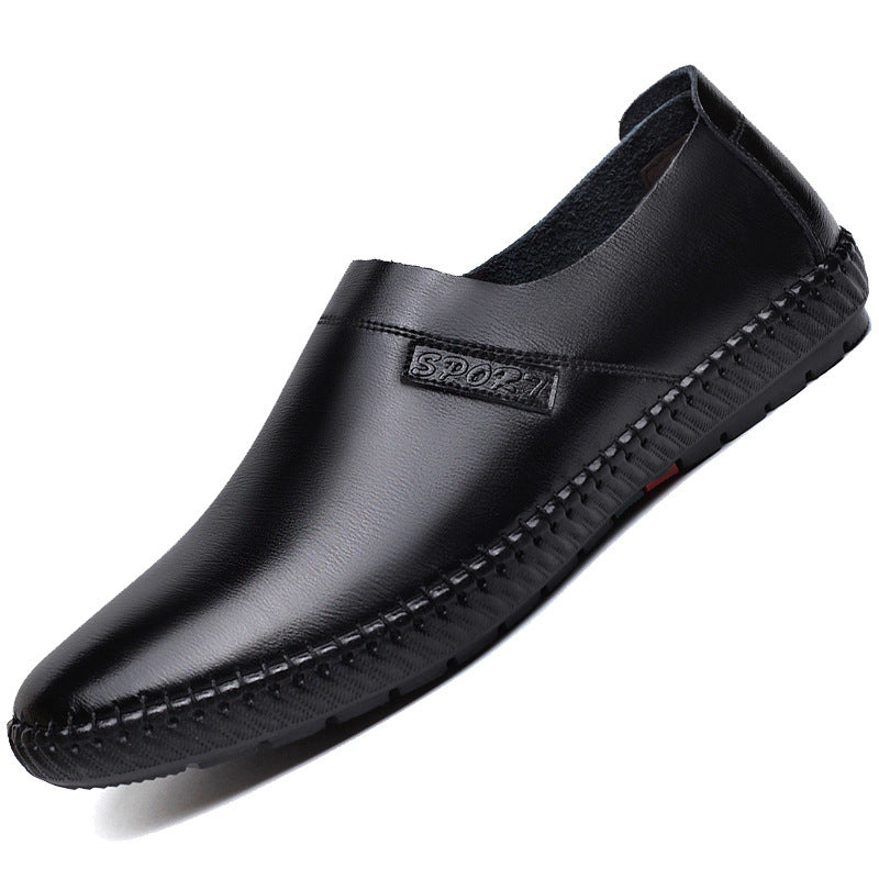 Damen Bequeme Slip-On Freizeitschuhe aus hochwertigem Leder EB