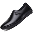 Damen Bequeme Slip-On Freizeitschuhe aus hochwertigem Leder EB