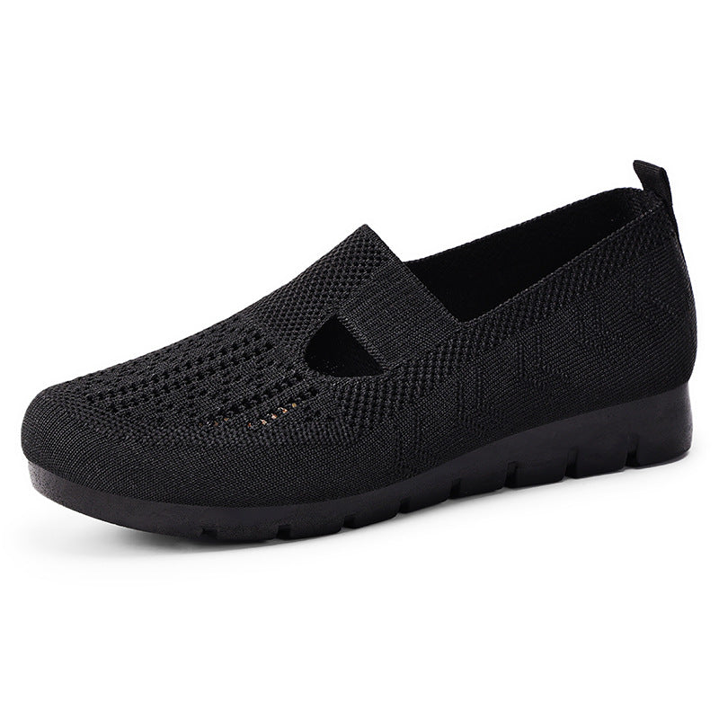 Damen Bequeme Slipper mit elastischem Riemen und atmungsaktivem Obermaterial EB