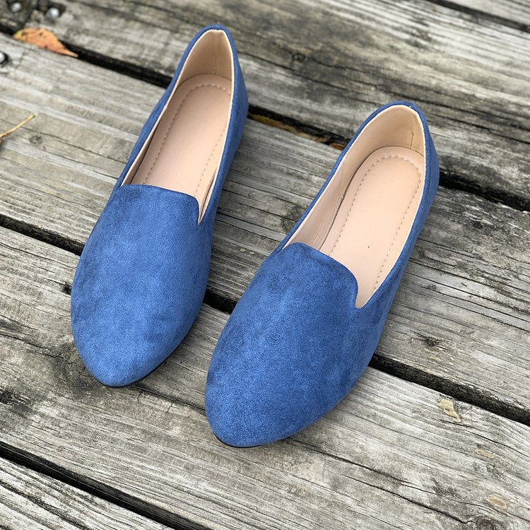Damen Bequeme Mokassins aus sanftem Wildleder EB