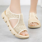 Damen Atmungsaktive Sandalen mit flexibel verstellbarem Riemen EB