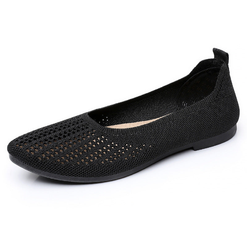 Damen Bequeme Ballerinas aus atmungsaktivem Netzmaterial EB