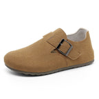 Damen Bequeme Slipper mit verstellbarem Riemen und modischem Design EB