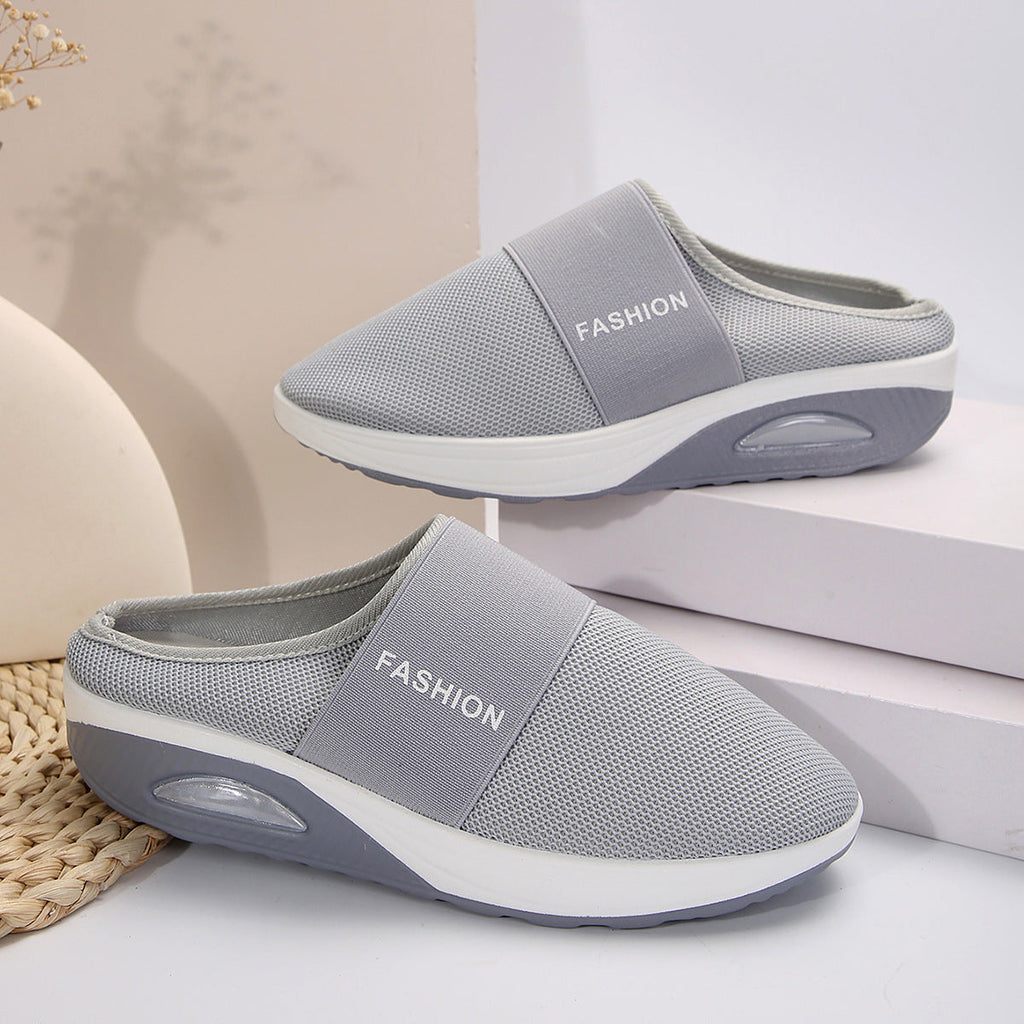 Damen Bequeme Slip-On Clogs mit atmungsaktiver Mesh-Oberfläche und flexibler Sohle EB