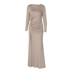 Damen elegantes, hüftbetontes Abendkleid EB