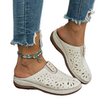 Damen Bequeme Clogs mit floralen Ausschnitten EB