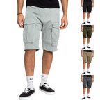Herren nan robuste Cargoshorts mit großen Klappentaschen und lockerer Passform EB