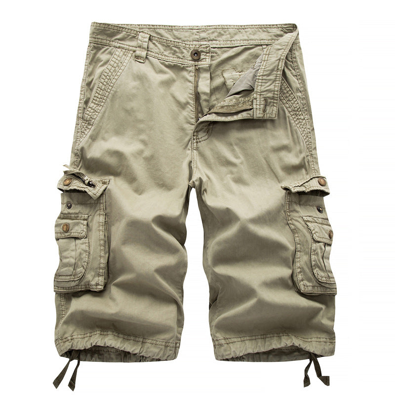 Herren Cargoshorts mit multifunktionalen Taschen und elastischem Bund EB