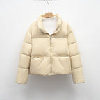 Damen hochwertige Steppjacke mit kurzem Schnitt EB