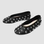 Damen Ballerinas mit modischen Metallnieten EB