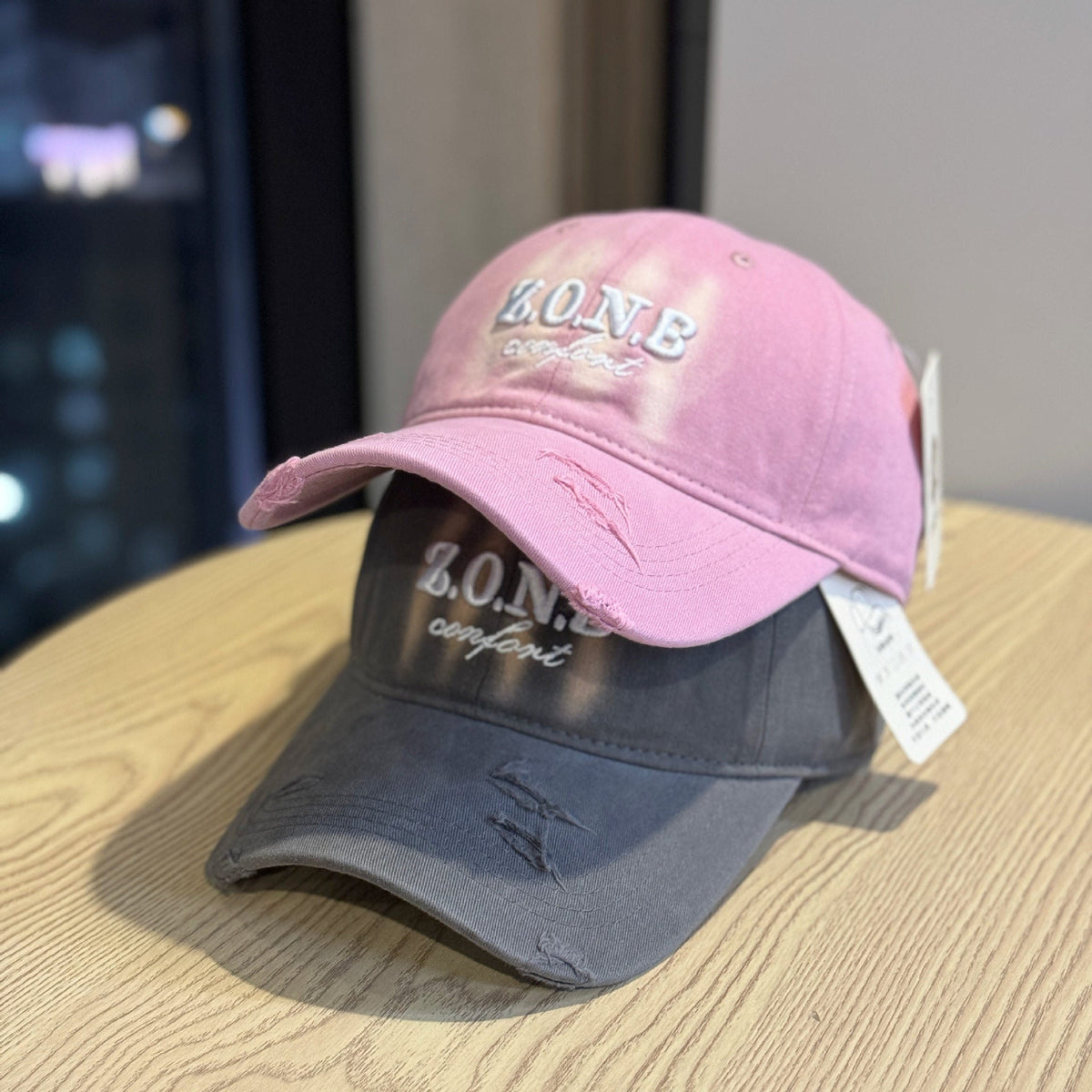 Unisex Distressed-Baumwoll-Baseballcap