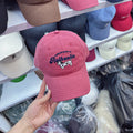 Bestickte Damen-Baseballkappe mit Kuhmuster