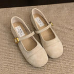Damen Ballerinas mit verstellbarem Riemen und weichem Innenfutter EB