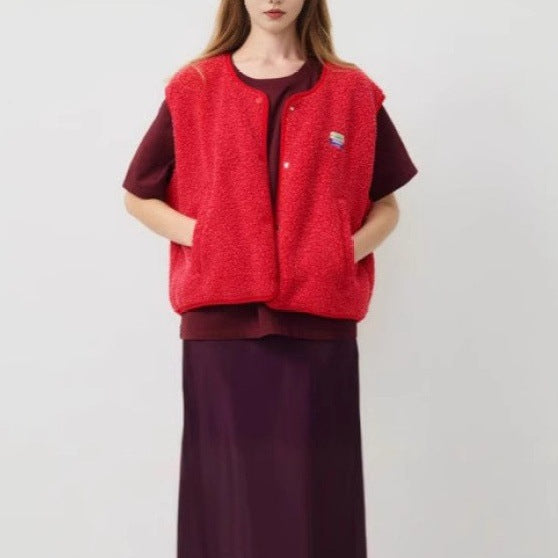 Damen komfortable Fleece-Weste EB