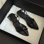 Damen elegante Badesandalen mit steigendem Absatz und schimmerndem Riemendesign EB