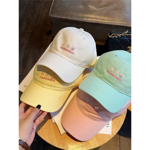 Baseballkappe mit Happiness-Stickerei für Damen