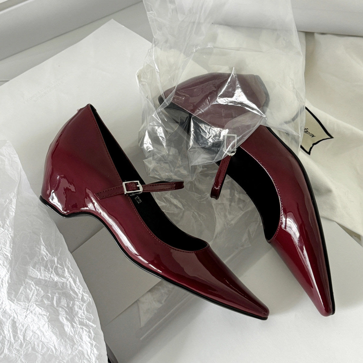 Damen elegante Ballerinas mit modischer Schnallenverzierung und bequemer Innensohle EB