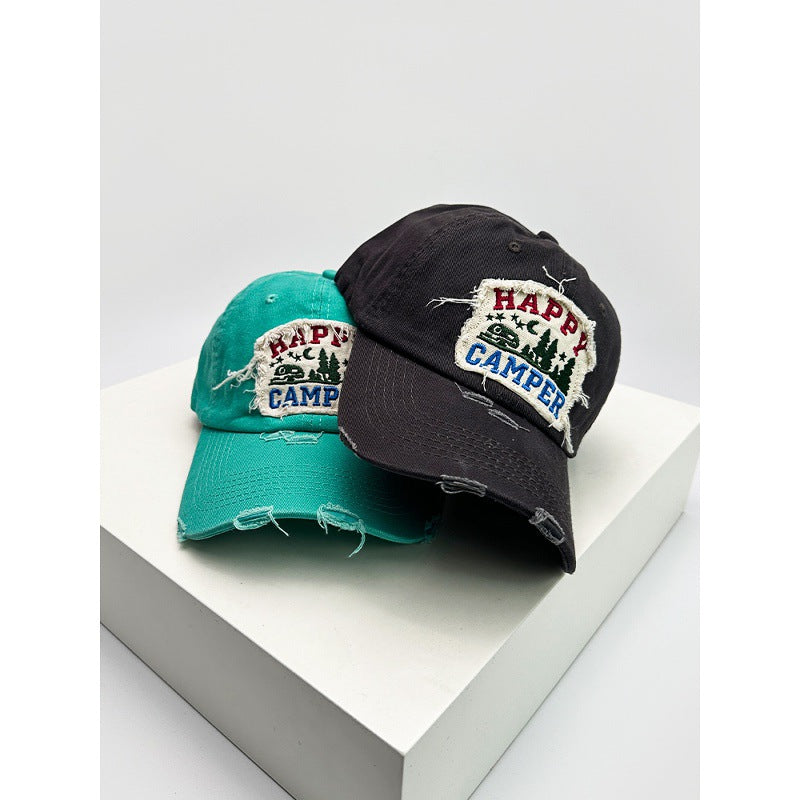 Distressed Camping-Cap für Herren
