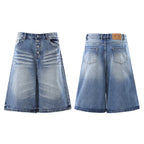 Trendige Damen-Jeansshorts mit lockerer Passform