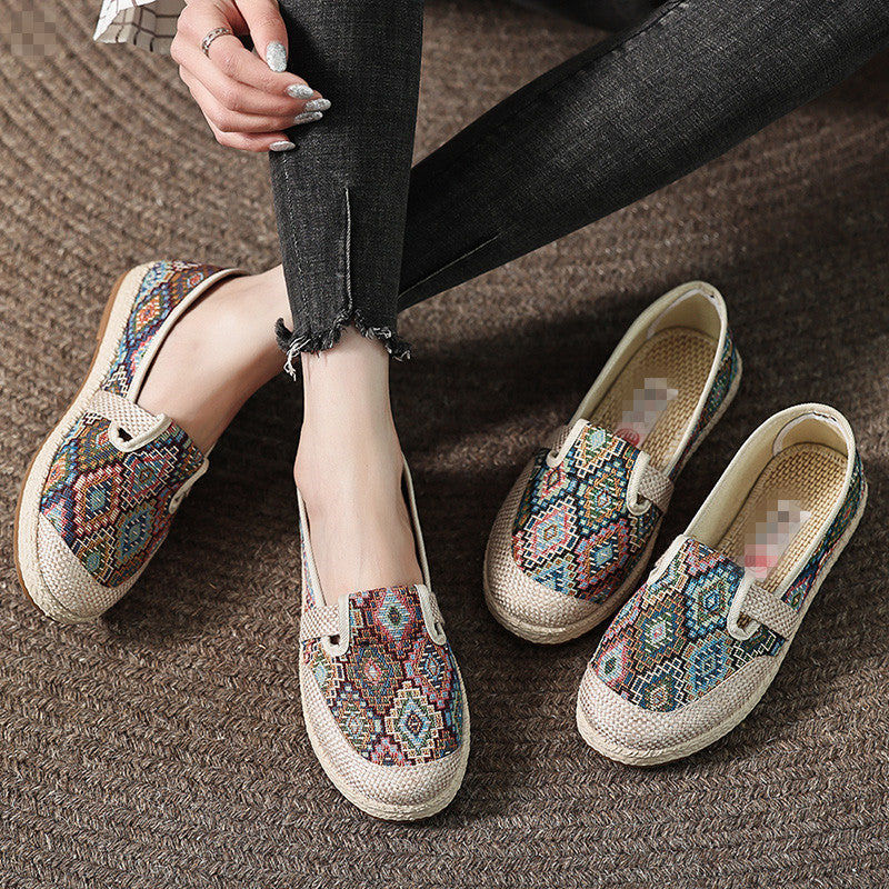 Damen Bequeme und stilvolle Stoffslipper EB