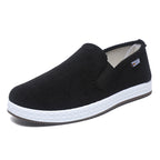Damen Bequeme Samt-Slipper mit elastischem Einstieg und rutschfester Sohle EB