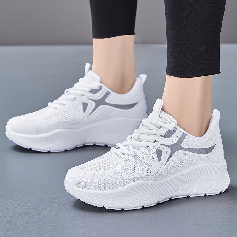 Damen Sportliche Laufschuhe mit atmungsaktivem Mesh-Obermaterial und gepolsterter Sohle EB