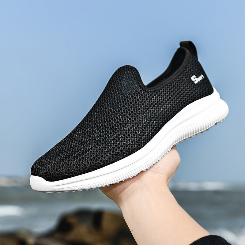 Damen Atmungsaktive Slip-On Freizeitschuhe mit rutschfester Sohle EB
