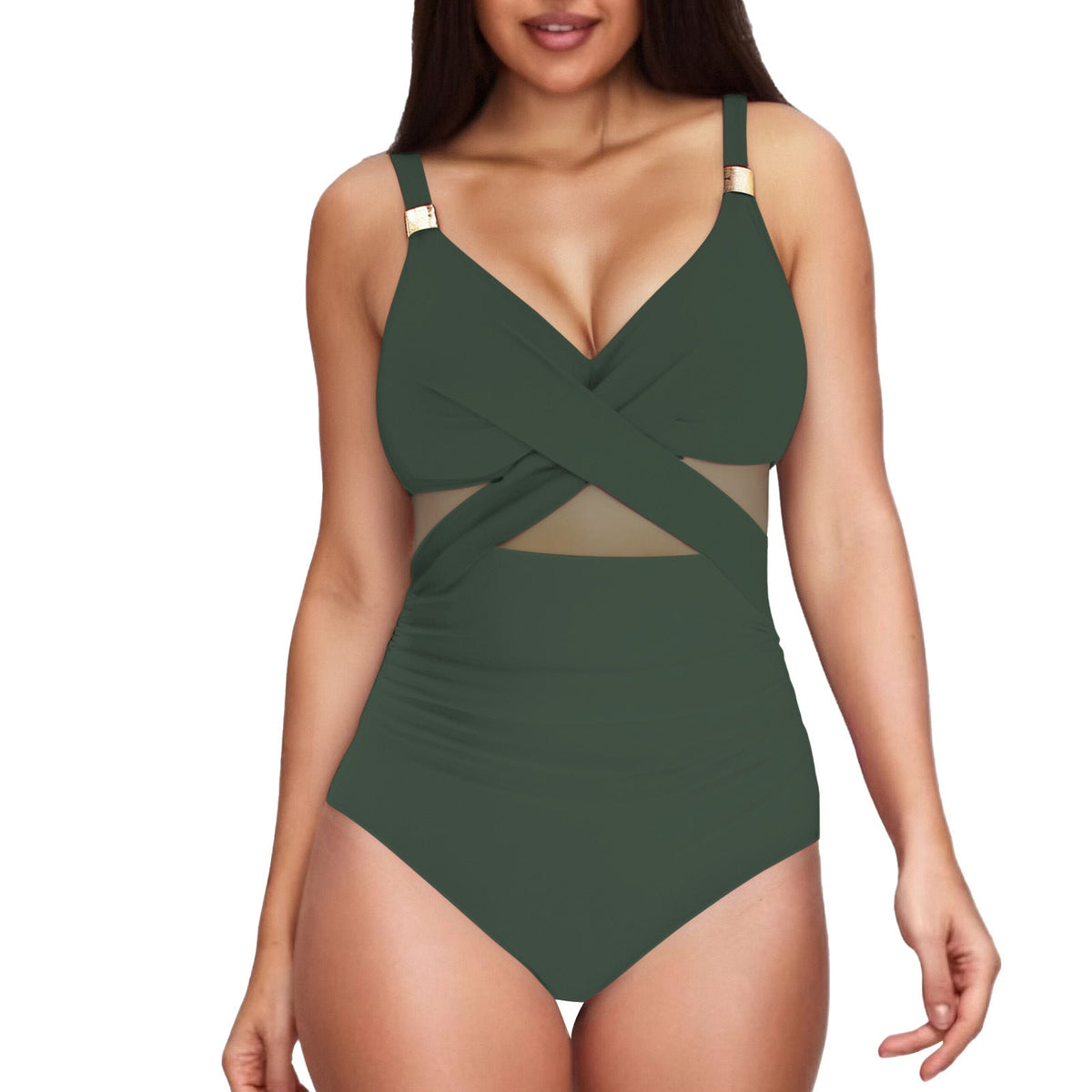 Eleganter Damen-Jumpsuit mit transparenten Einsätzen