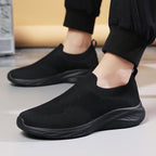 Unisex nan elastischer Strick-Schlupfschuh mit ergonomischer Dämpfungssohle und Fersenlasche EB