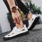 Damen Bequeme Freizeitsandalen mit atmungsaktivem Design und verstellbarem Riemen EB