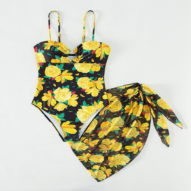 Damen-Badeshorts mit Wickelrock