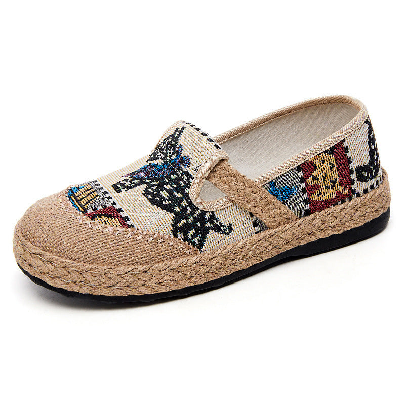 Damen Bequeme Textil-Slipper mit einzigartigem Design EB