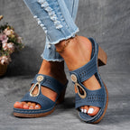 Damen bequeme Clogs mit modischem Cut-Out-Design und eleganter Applikation EB