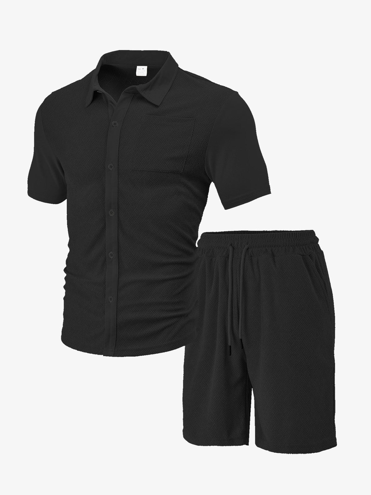 Freizeit-Set für Herren mit Hemd und Shorts