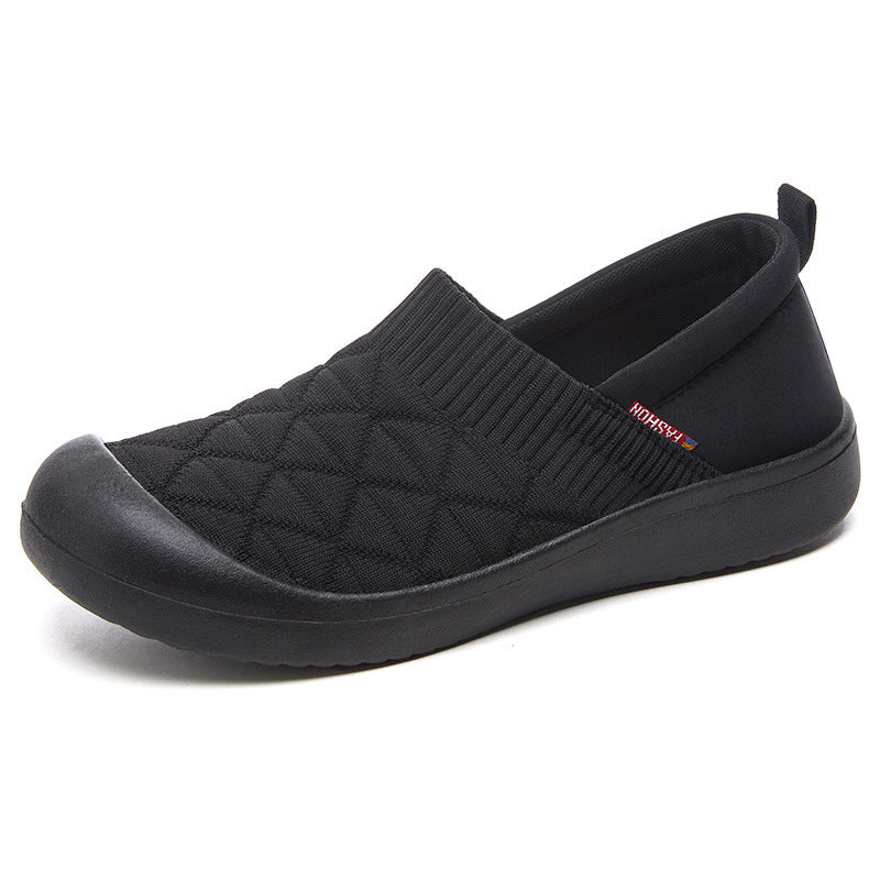 Damen Bequeme Slip-On Freizeitschuhe mit strukturiertem Obermaterial EB