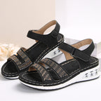 Damen bequeme Sandalen mit glitzernden Akzenten EB